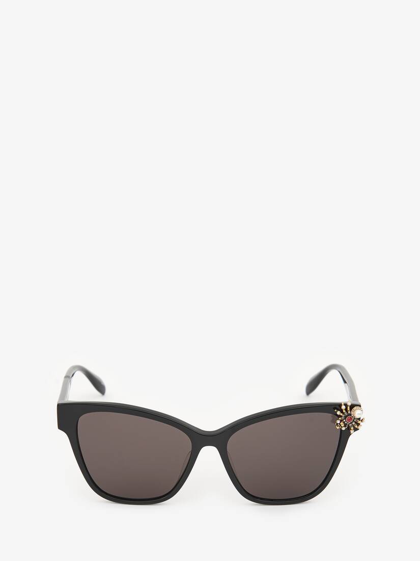 Gafas De Sol Alexander McQueen Spider Jeweled Acetate Mujer - Negros - Mexico 628-KVPMFU